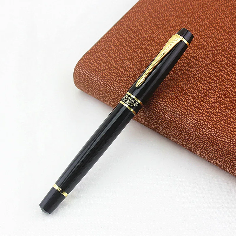 

Luxury Gold Arrow Clip Rollerball Pen High Quality 0.5mm Black Ink Refill Smooth Writing Office Pens with Gift Box