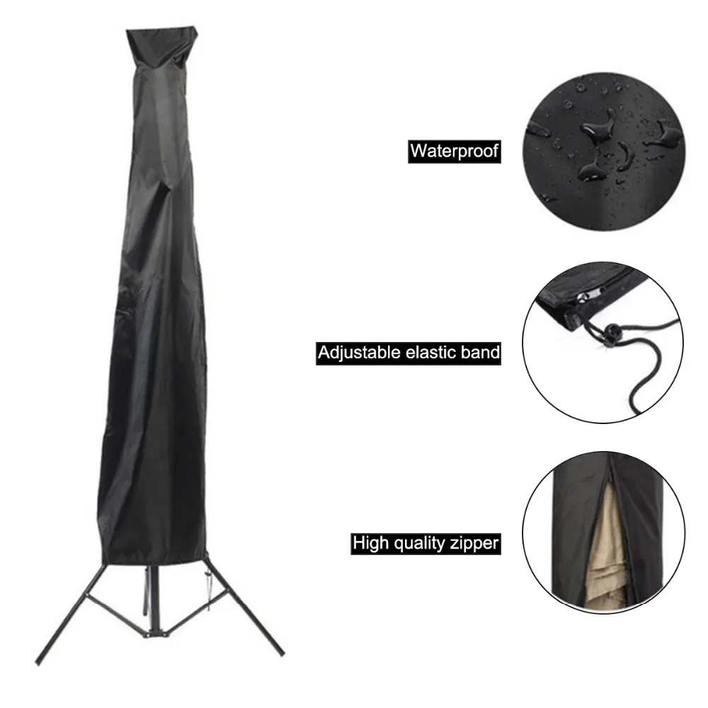 Роскошный консольный Зонт 3 м чехол для бананового зонта на молнии садовый зонт