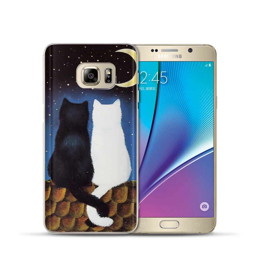 Модный чехол для телефона Samsung Galaxy J7 J5 J3 A3 A5 2015 2016 2017 S6 S7 Edge S8 S9Plus Coque Animal Cat Etiu Fundas Capas