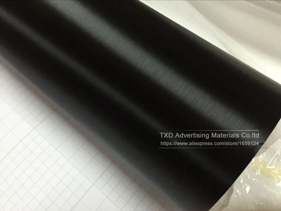 Темно черная металлическая матовая алюминиевая виниловая пленка для отделки