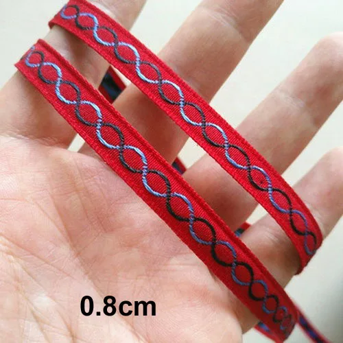 3 м/лот красный синий цветок кружевная отделка ткань лента для DIY платье свадебная