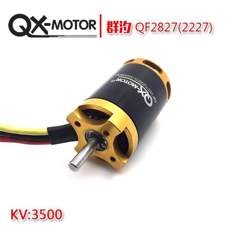 

QX-MOTOR QF2827 70mm 3500KV Brushless Motor for 1500g RC Airplanes 6 paddle EDF Unit Ducted Fan QX-Motor