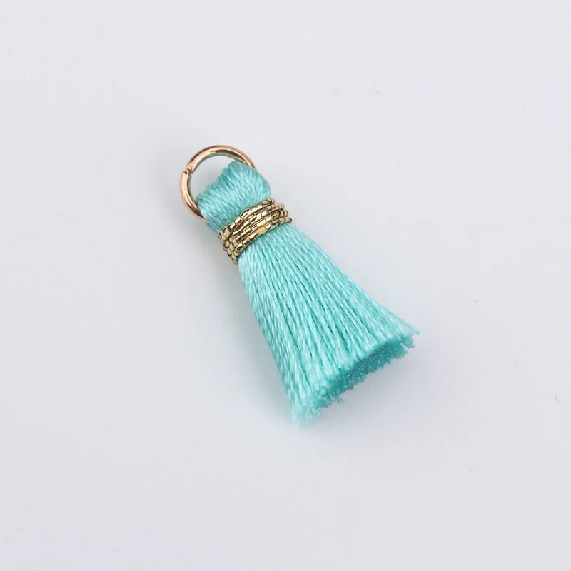 10 шт. смешанные цвета шелковые подвески для сережек золотого кольца 20 мм