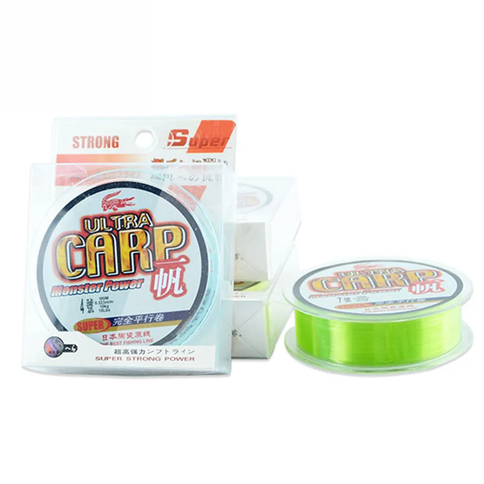 Новый 100 м нейлон Рыбалка линия из Японии супер сильным мононити Карп Импортные