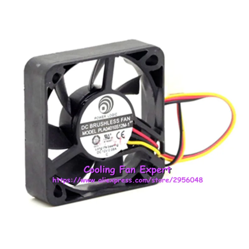 Power Logic PLA04010S12M-1 тихий вентилятор охлаждения DC 12V 0.08A 5000RPM 4010 40*40*10 мм 3 провода |