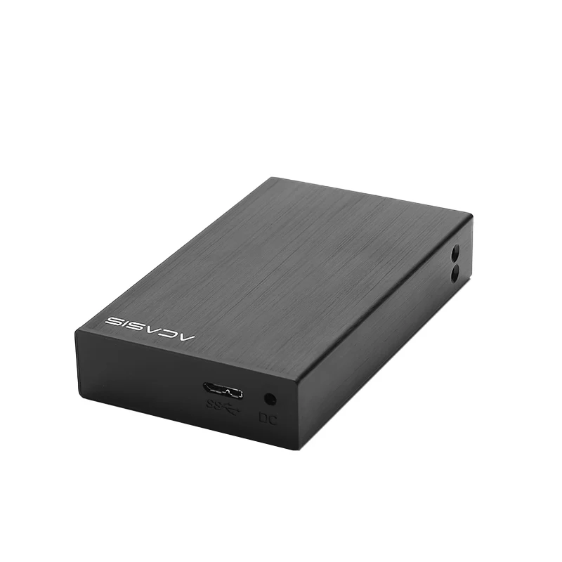 Black Acasis Dt-S2 алюминиевый корпус для жесткого диска Usb3.0 2,5 дюйма 2 пластины Sata жесткий диск коробка 5 Гбит/с Внешний Hdd док-станция Поддержка Raid - Цвет: Black