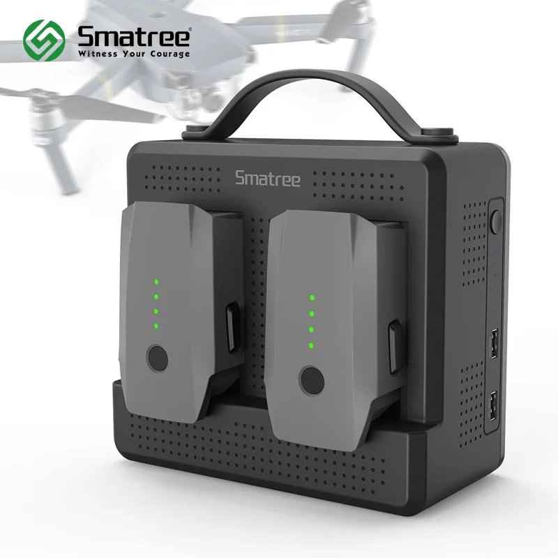 Smatree зарядное устройство для DJI Mavic Pro, портативный Mavic Платиновый аккумулятор зарядная станция, зарядка 2 батареи одновременно