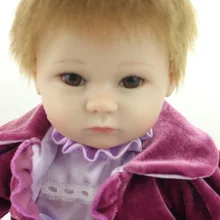 Реалистичная кукла reborn из мягкого силикона и винила 18 дюймов для