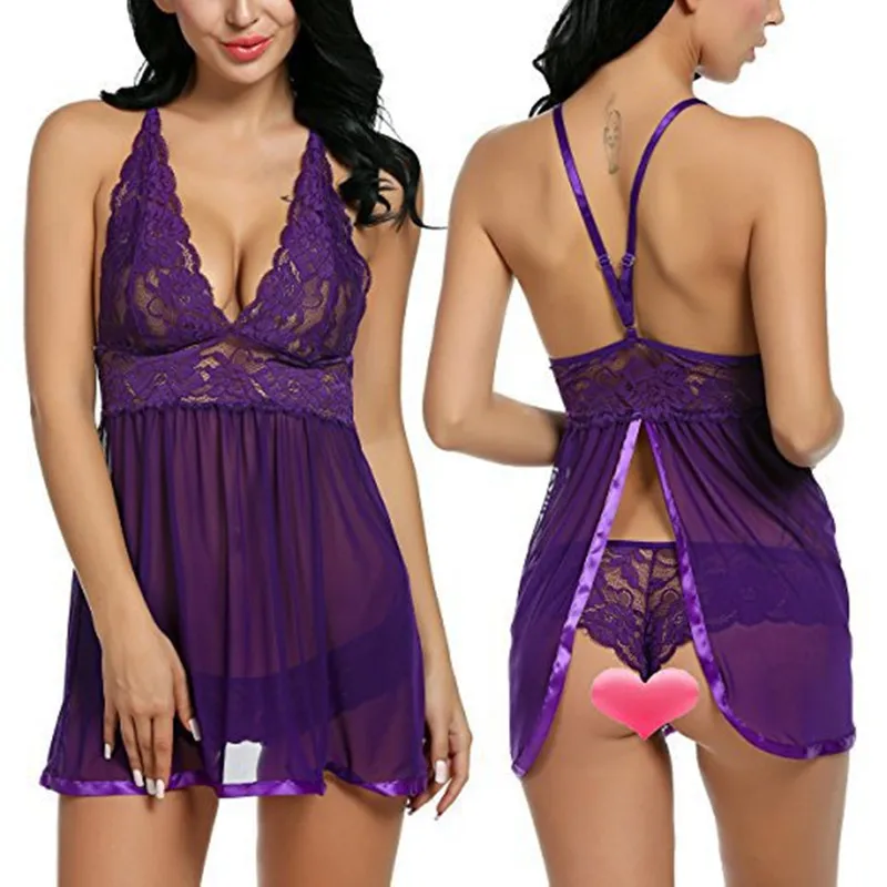 7 видов цветов Нижнее белье сексуальное эротическое платье Babydoll женское