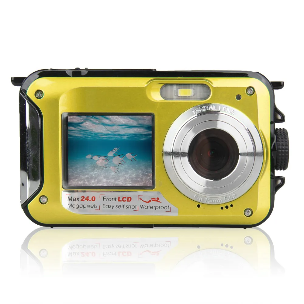 

24MP Digital Camera Battery Portable Photo High Definition Kids Outdoor Colorful Waterproof Camcorder 1080P Dual Screen16x Zoom