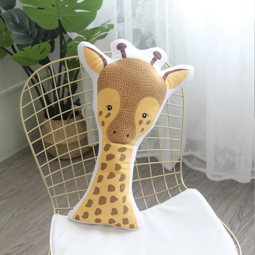 giraffe Детские милые развивающие подушки животные Детские подушки Детская комната Декор ребенок мягкие игрушки для новорожденных рождественские подарки 1 шт - Цвет: giraffe
