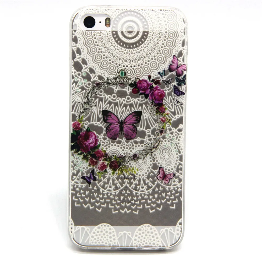 TPU Soft Case For iPhone 5 Transparent Ultra-Thin Silicone Phone Cover |