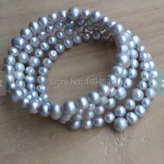 Браслет из жемчуга 7 5 дюйма 6-7 мм Бесплатная доставка