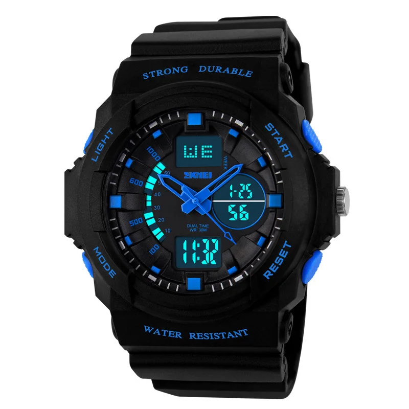 

SKMEI 1061 Children Watch Digital Sport Watches Dual Time Display Alarm Clock Chronograph Auto Date Time PU Strap Wristwatches
