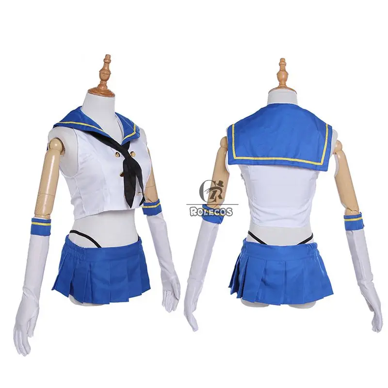 ROLECOS бренд Аниме игры Kantai Коллекция Косплей костюмы Shimakaze моряка униформа одежда