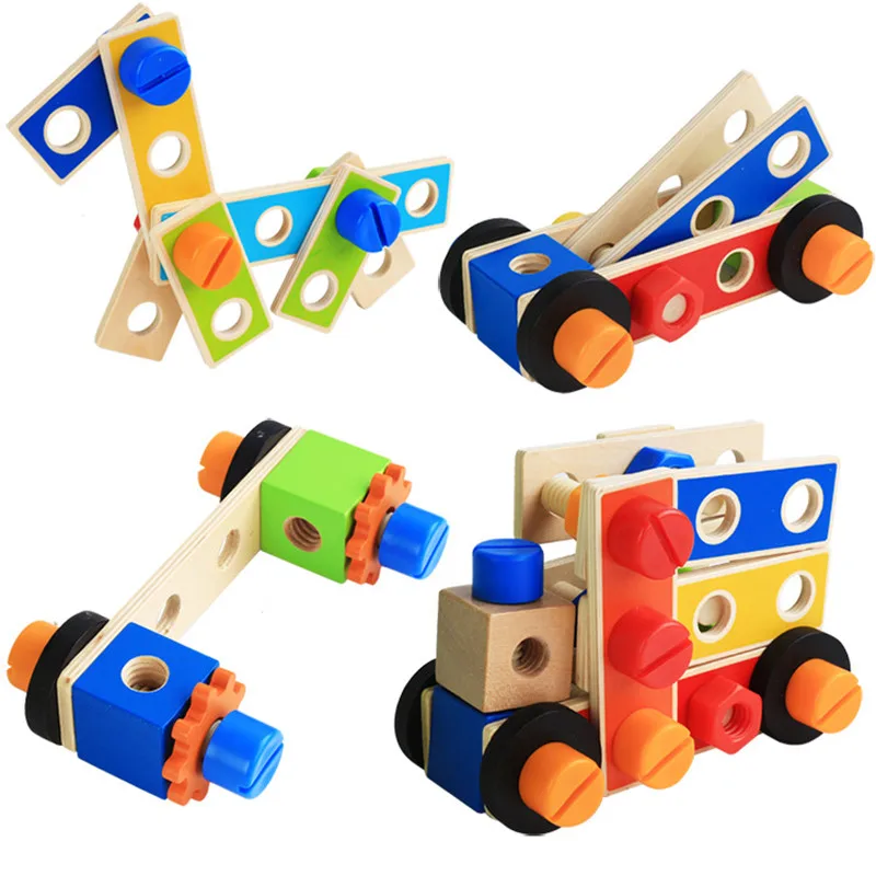 Новые деревянные детские игрушки 89 шт DIY инструмент стол развивающие
