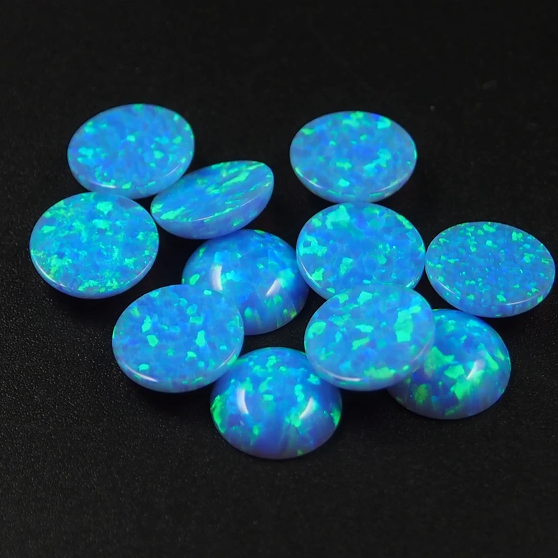 

Created Opal Beads OP06 Blue Fire 3mm Flatback Cabochon Stone