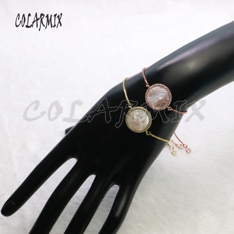 

10 pieces Shell Mary bracelet bangle shell stone accessories crystal jewelry bracelets for women jewelry 5434