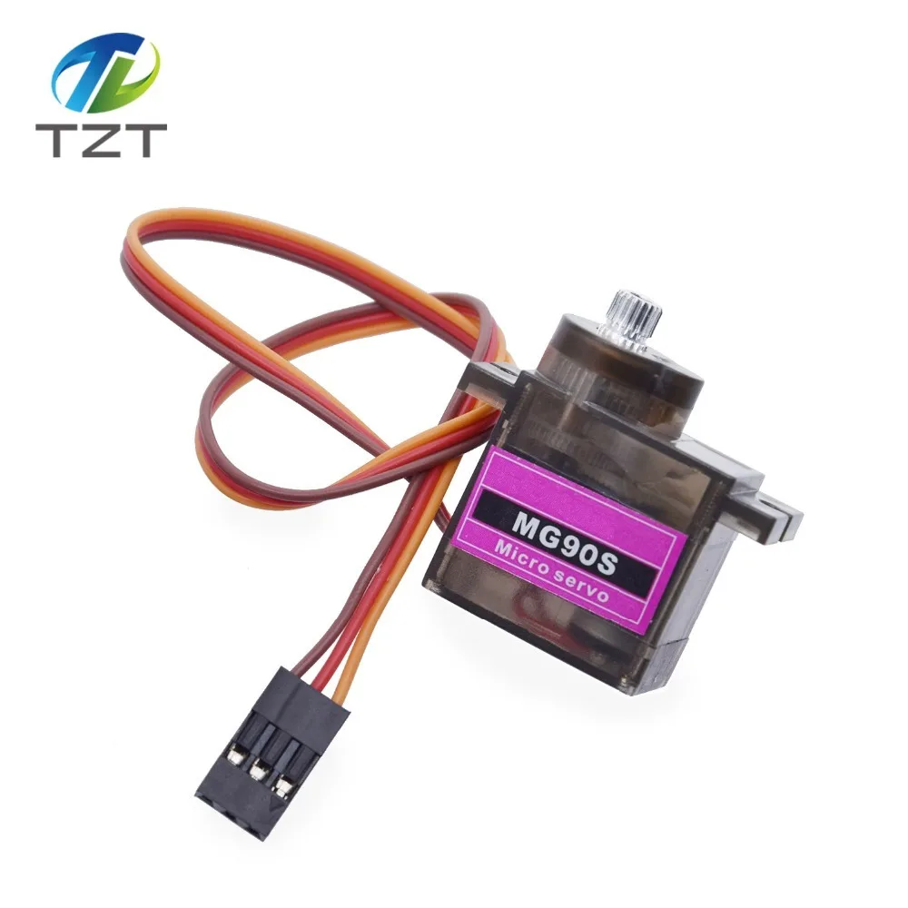 TZT MG90S металлическая Шестерня цифровой сервопривод 9g для Rc вертолета самолета