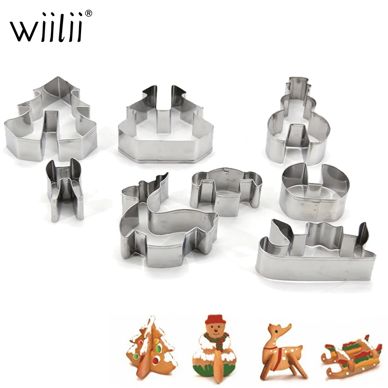 8 шт. форма для выпечки из нержавеющей стали|cookie cutter|cookie cutters for christmassteel cookie cutter |