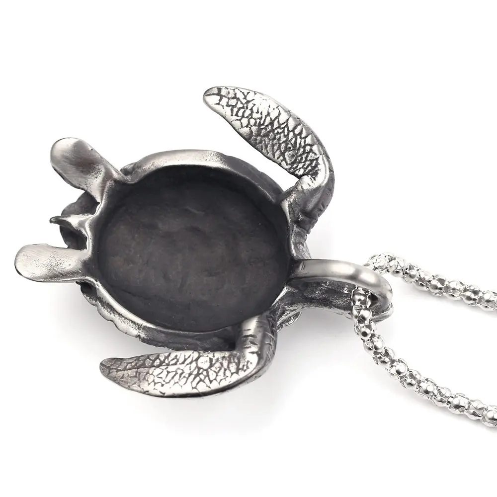 Черепаха ожерелье темно морская черепаха животное Металл для мужчин воротник