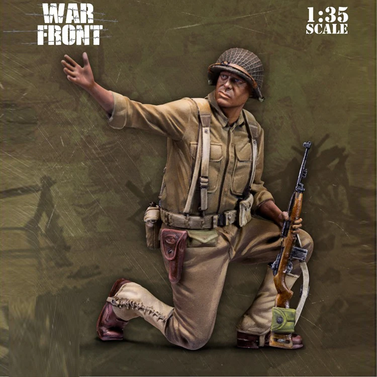 1/35 г. солдат из смолы сборный и Неокрашенный комплект|Игровые фигурки