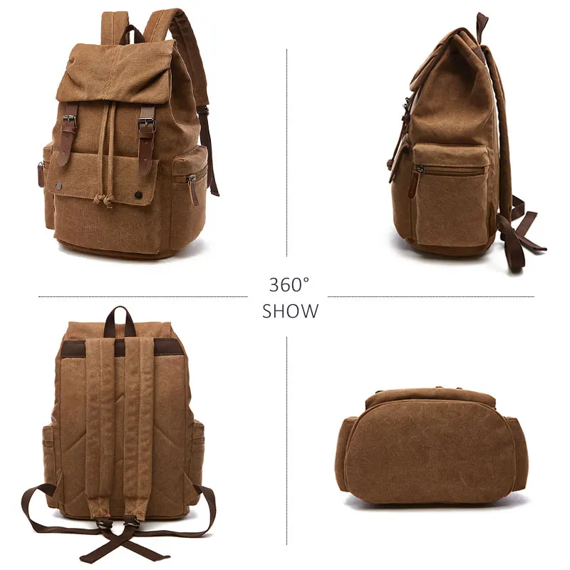 Холщовый Рюкзак для ноутбука мужчин и женщин школьный рюкзак Mochila Feminina модный