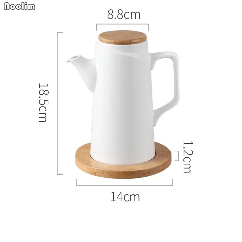 1xBottle with tray Керамическая простая масленка герметичная большая бутылка для соевого соуса масло с уксусом набор бутылок бытовые кухонные принадлежности для приготовления пищи - Цвет: 1xBottle with tray