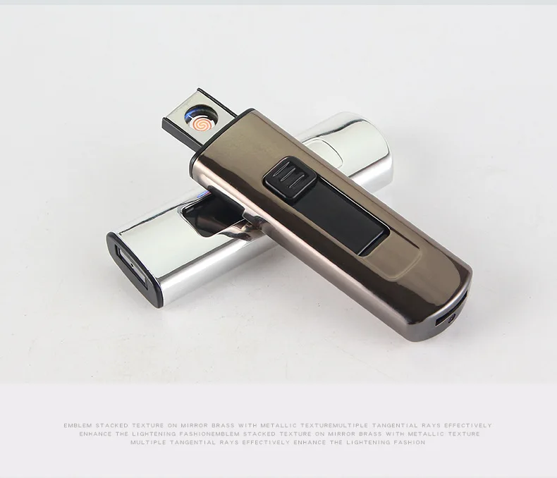 Креативная труба перезаряжаемая USB ветрозащитная беспламенная зарядка электронная прикуриватель бездымный супер зажигалка для мужчин
