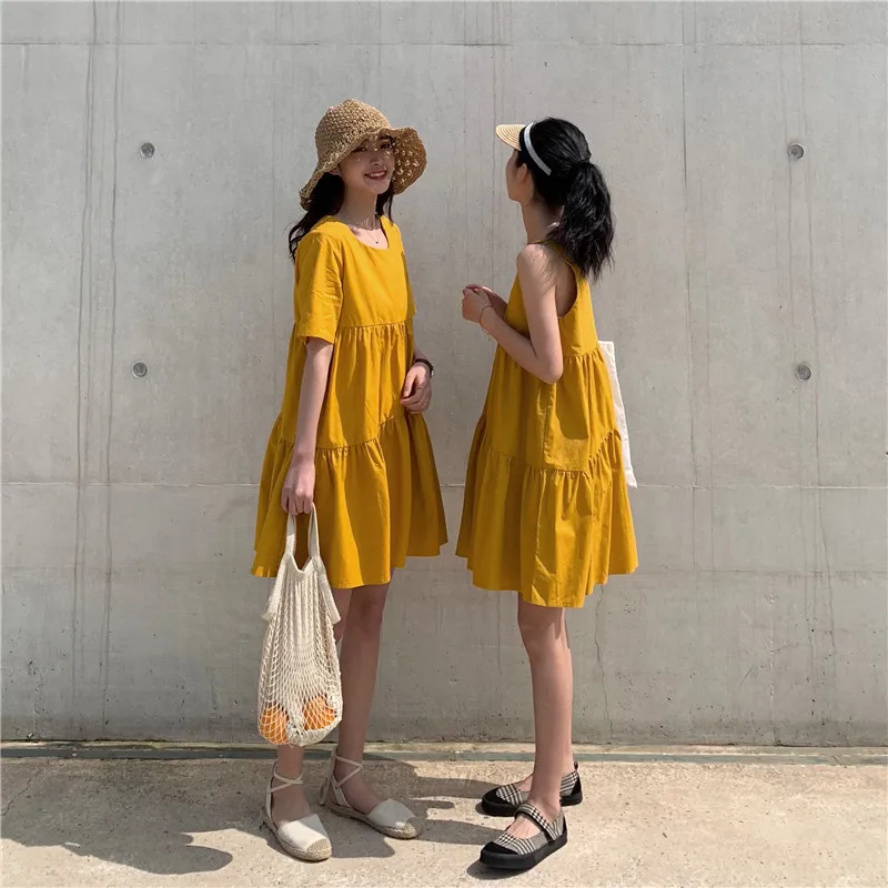 2 стиля Mihoshop Ulzzang Корейская женская модная одежда летнее простое милое желтое