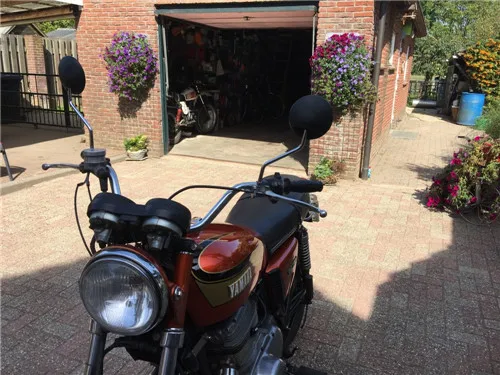 Пара задних зеркал заднего вида 10 мм для Yamaha DT RD RS XS 100 125 175 200 250 350 360 400 500 DT100 DT125