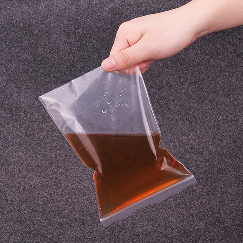 Пакеты с застежкой молнией прозрачные пластиковые Полиэтиленовые пакеты 9x13 см