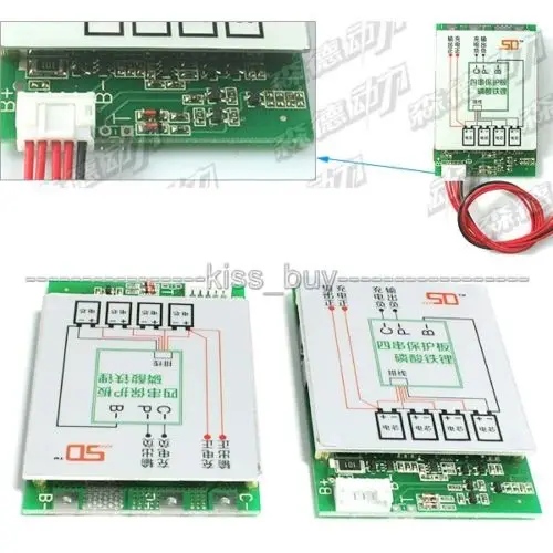 4S 12V BMS 100A LiFePo4 литиевая батарея Защитная плата произведенная в w батарейный