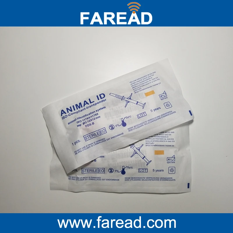 Шприц для микрочипа с 2 12*12 мм стандартом ISO и мини сканером RFID x1pc Бесплатная