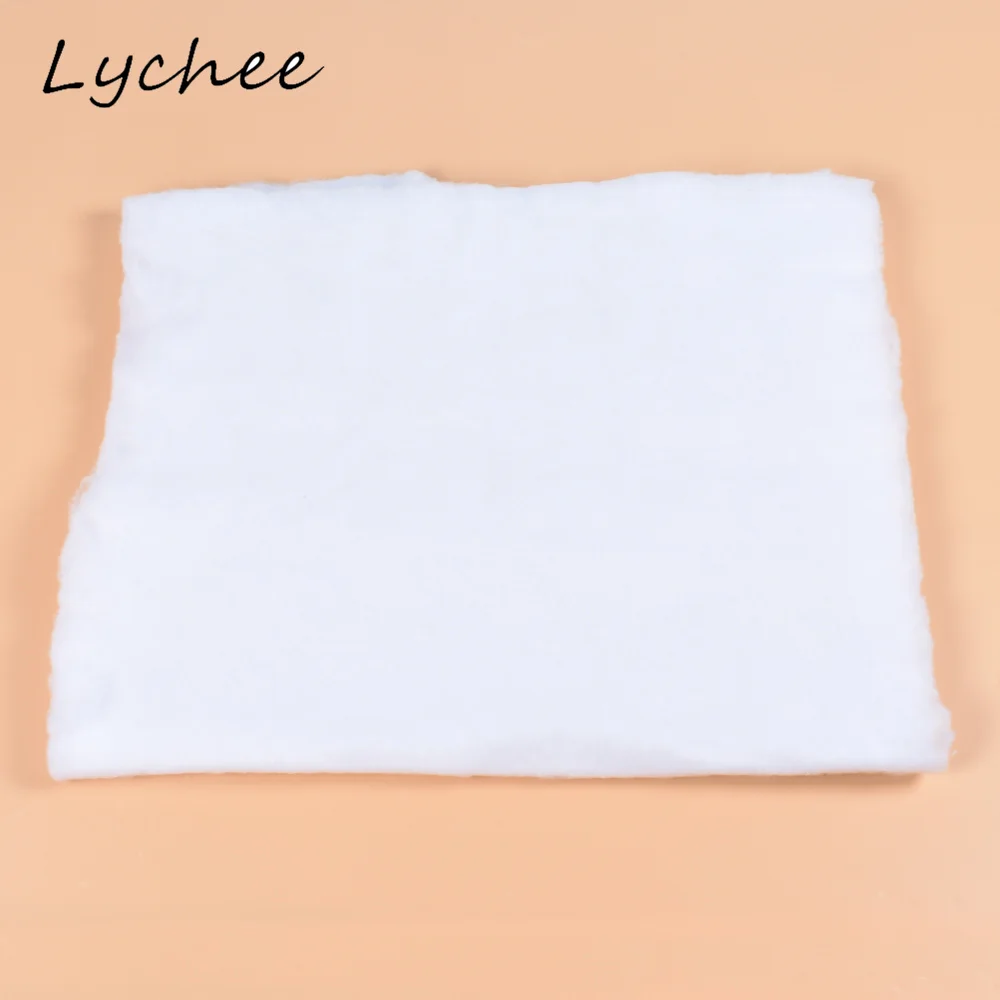 Lychee 50*100 см 5 мм однотонная хлопковая подкладка ткань для портного DIY ручной работы лосткутное одеяло ткань