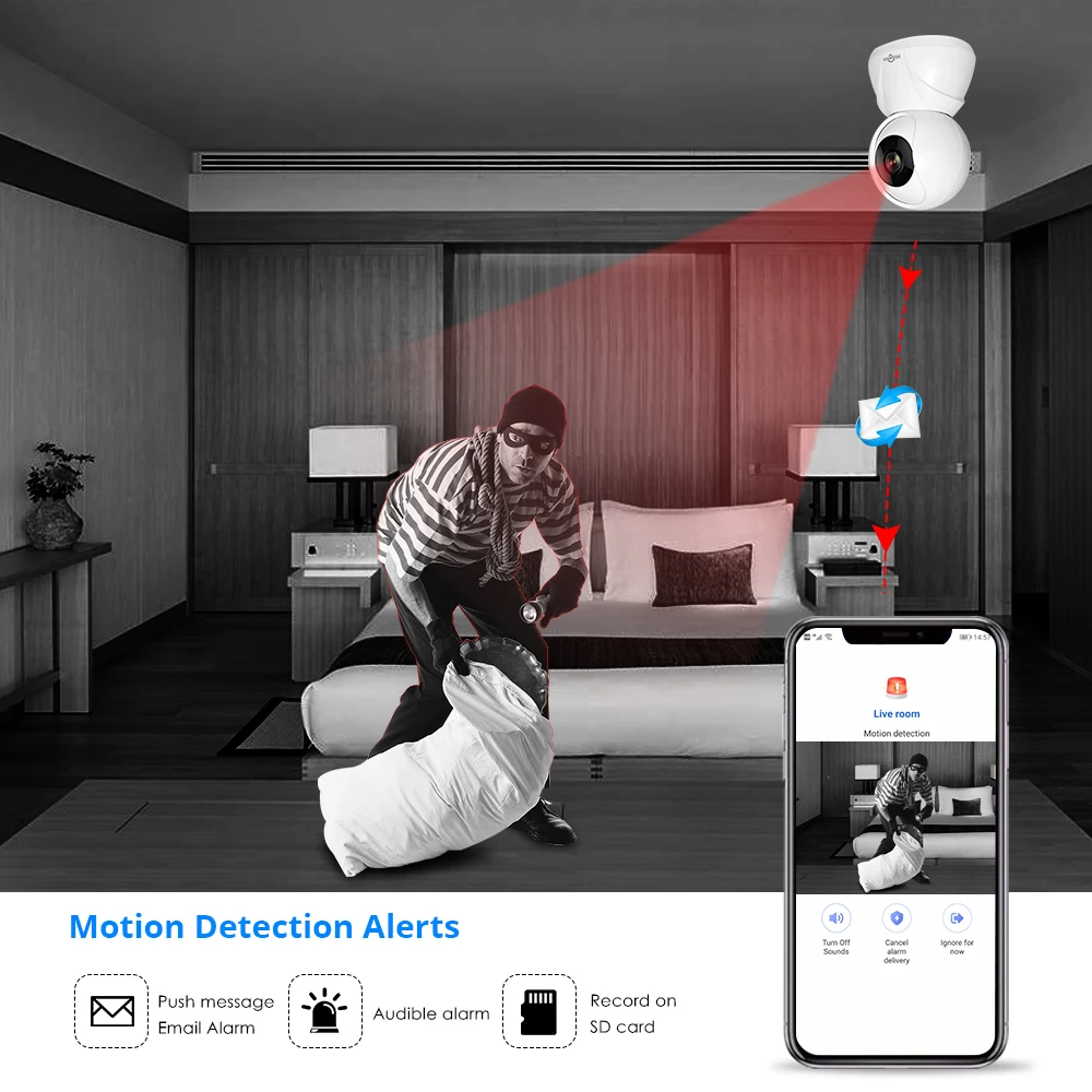 Hiseeu FH3 1080P домашняя IP камера безопасности Беспроводная Смарт WiFi камера Аудио запись наблюдения детский монитор HD мини CCTV камера