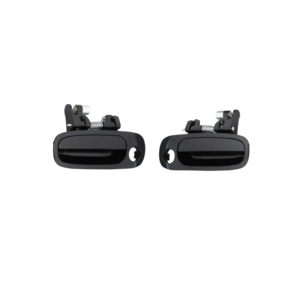 Передняя пара черных ручек для наружной двери TOYOTA Corolla 1998 1999 2000 2001 2002 2 шт.|Внешние