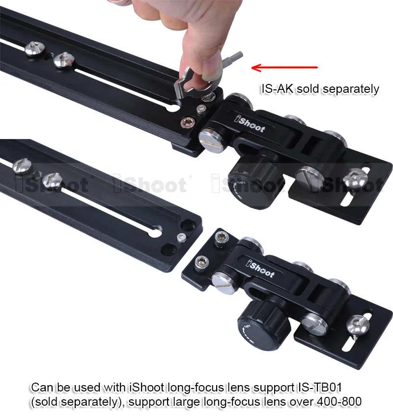 Телефото зум-объектив кронштейн длинный-Фокус объектив держатель + 22 см камера