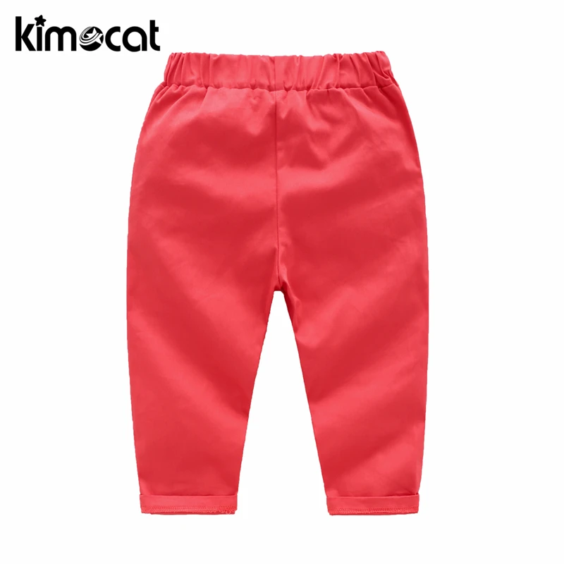 Kimocat весенне-осенний комплект одежды для детей футболка и штаны спортивный
