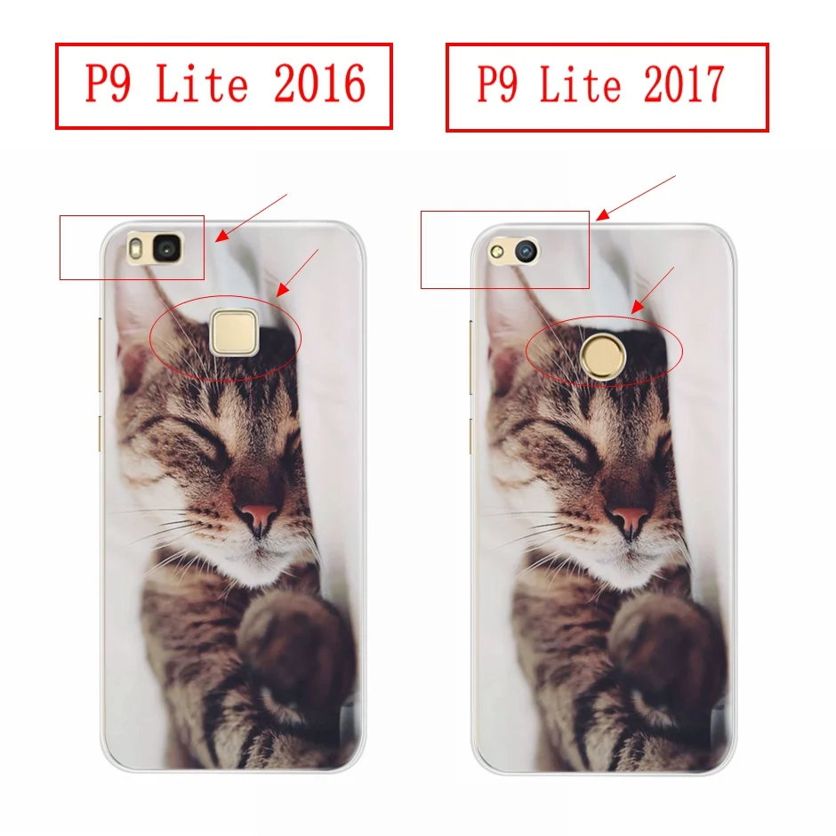 Милый чехол из ТПУ с рисунком для Hauwei P9 Lite мягкий силиконовый Huawei P 9