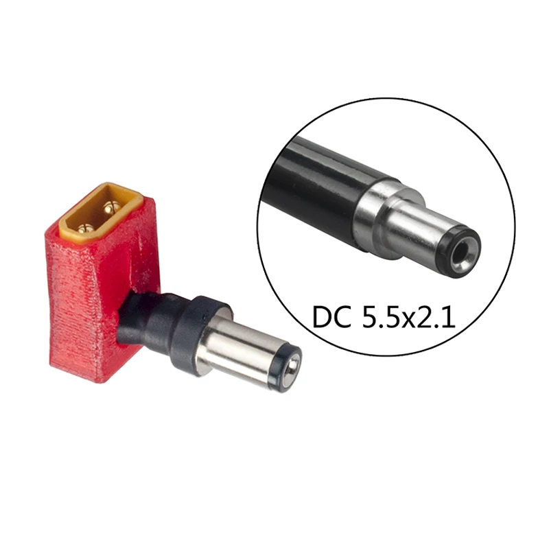 1 PC Fatshark Immersion RC Goggles Battery Adapter Plug Connector XT30XT60 to DC5.5X2.1 for 2-6S Lipo XT30 XT60 FPV Dominator | Игрушки и