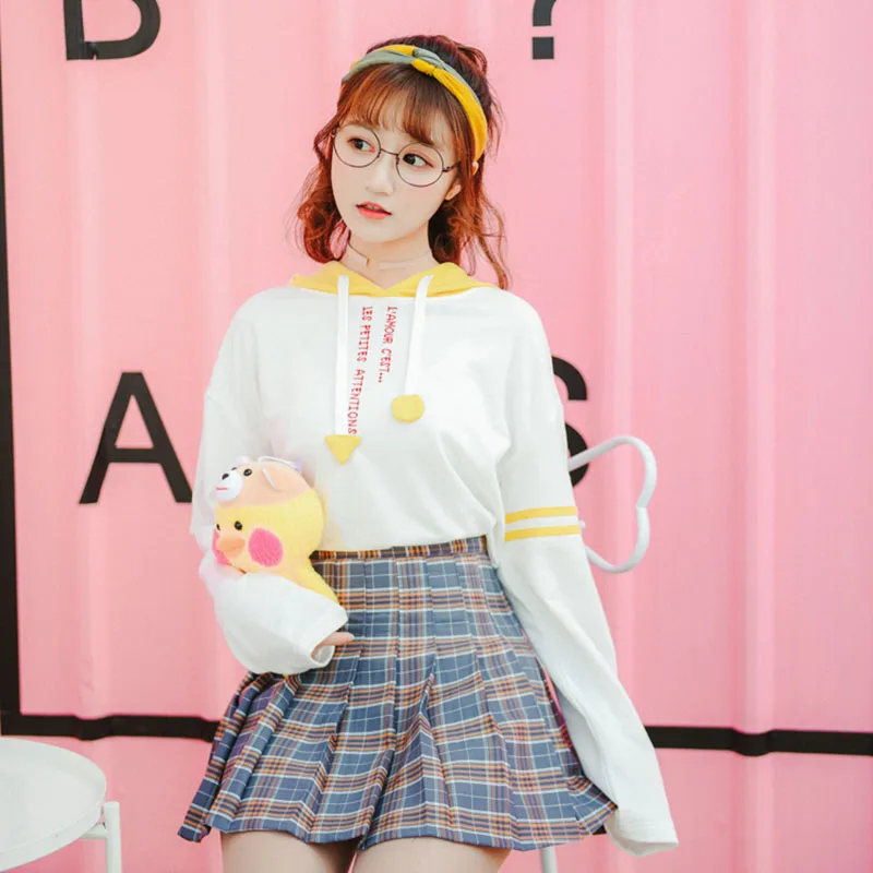 Ulzzang элегантный дизайн с буквенным принтом KPOP Толстовка для женщин Весна 2019 Harajuku