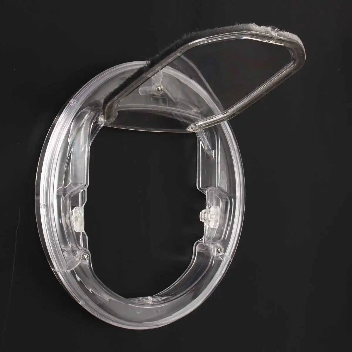 4 способа круглая прозрачная дверная дверь для собак, ПК Бытовые ворота для кошек, Запираемые ворота для безопасности домашних животных, Входное стекло, дверь для щенков