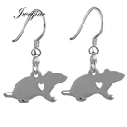 JWEIJIAO цветные металлические серьги-подвески в виде мыши для девочек и женщин, висячие серьги в виде животных, ювелирные изделия для вечерние ринки и свадьбы SKU42