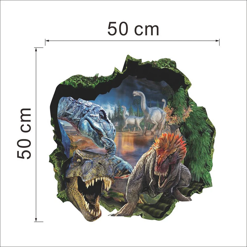 Парк Юрского периода настенные наклейки 3d Динозавр для детской комнаты гостиной