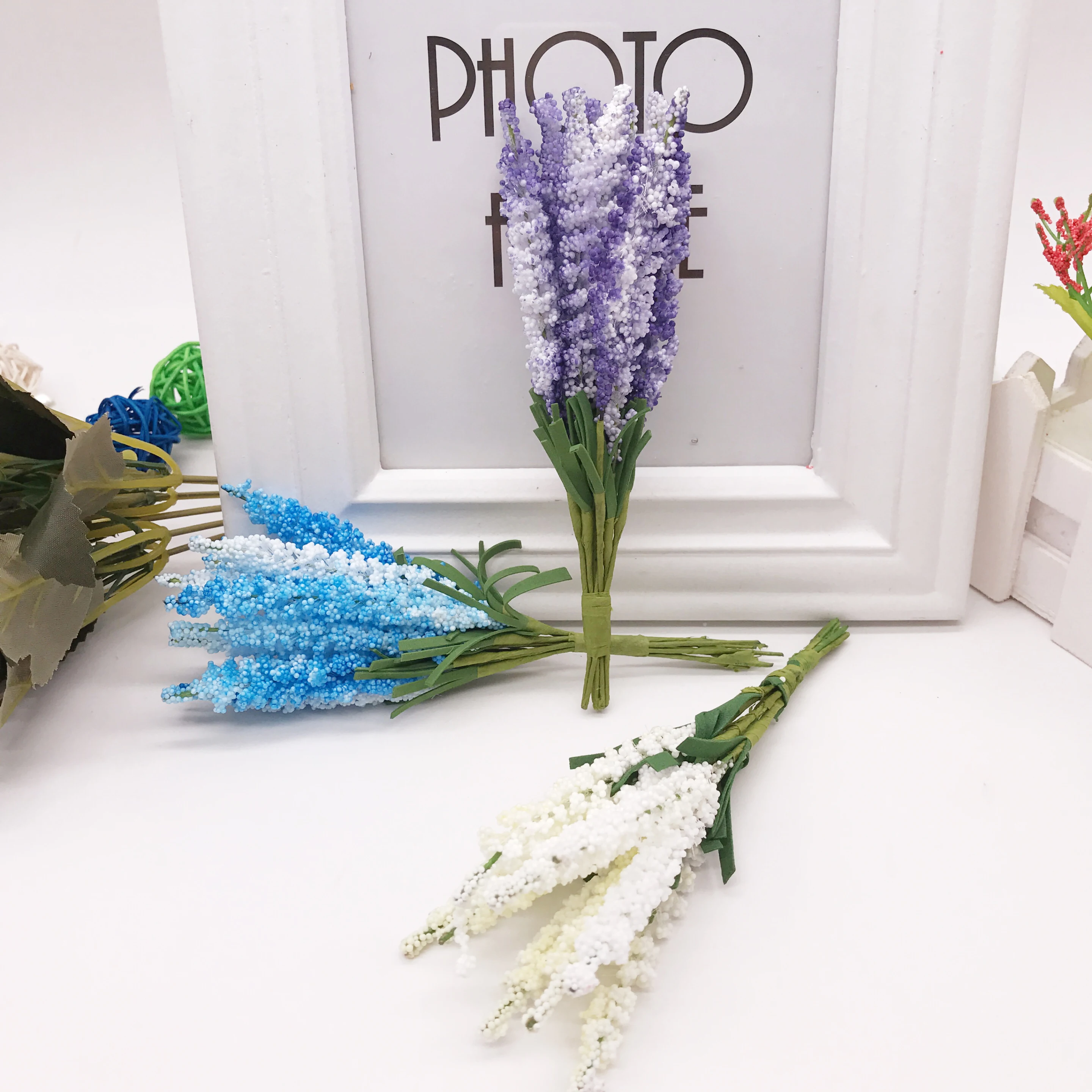 10 шт./лот искусственные цветы лавандовой расцветки для свадьбы украшения дома DIY