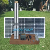 1 year warranty  24V 140watts Solar water pump, solar borehole pump system, dc pump for deep well,  Model No.:JC3-2.8-14