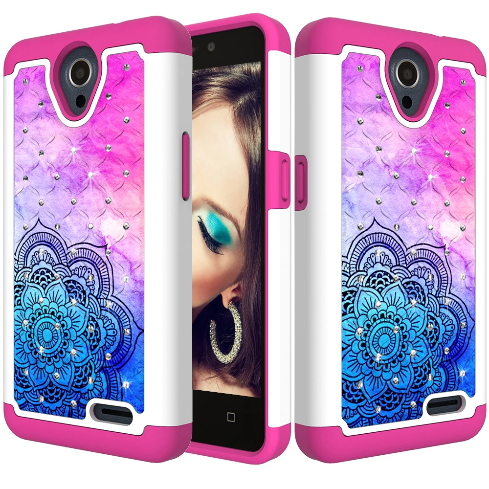 Алмазный блестящий чехол для телефона ZTE N9136/Prestige 2/Maven 3/Prelude Plus/Overture 3 Чехол Мандала