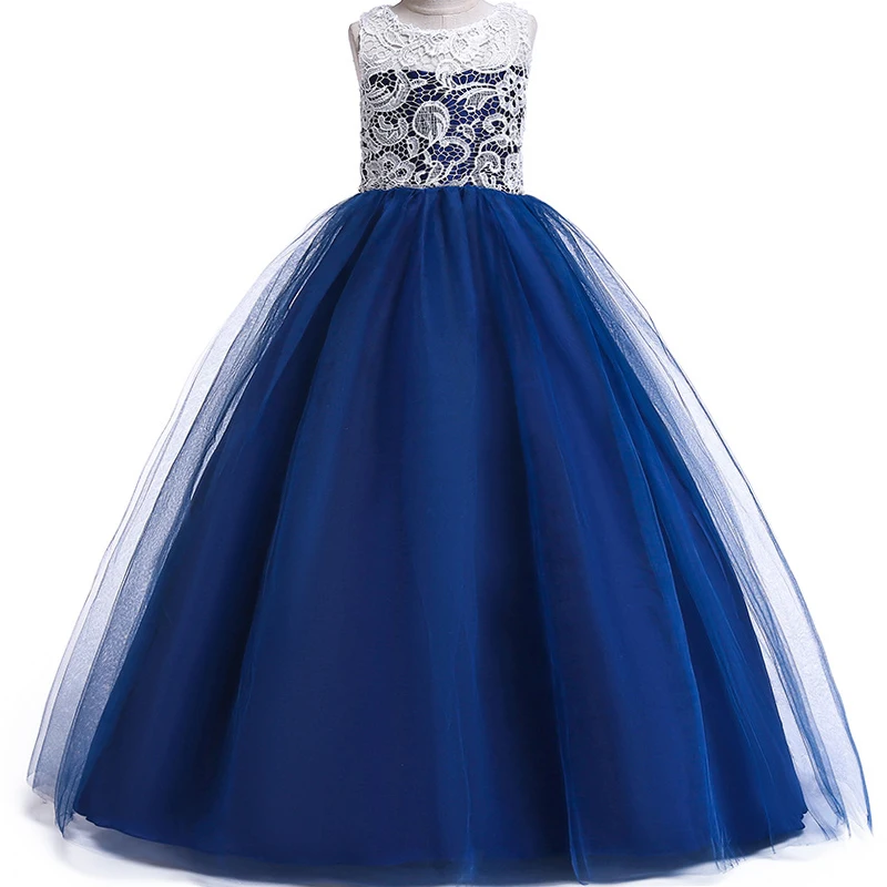 Teenage Costume Girls Dress Summe Children's Clothing Party Princess Baby Kids Lace Wedding Dresses elegant Prom | Детская одежда и