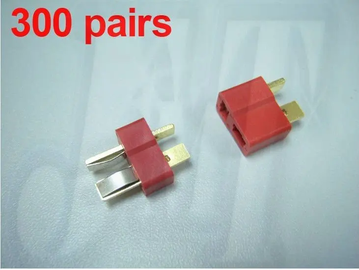 

F00152-300 300pairs/lot Ultra Plug Connector Male+Female T plug All RC ESC Battery helli Airplanes car boat